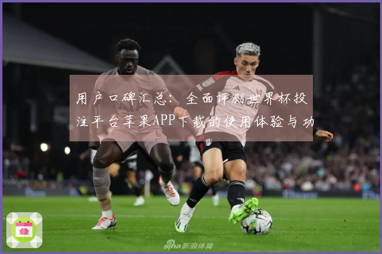 用户口碑汇总：全面评测世界杯投注平台苹果APP下载的使用体验与功能介绍